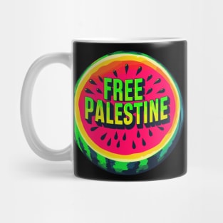 Free Palestine Watermelon Mug